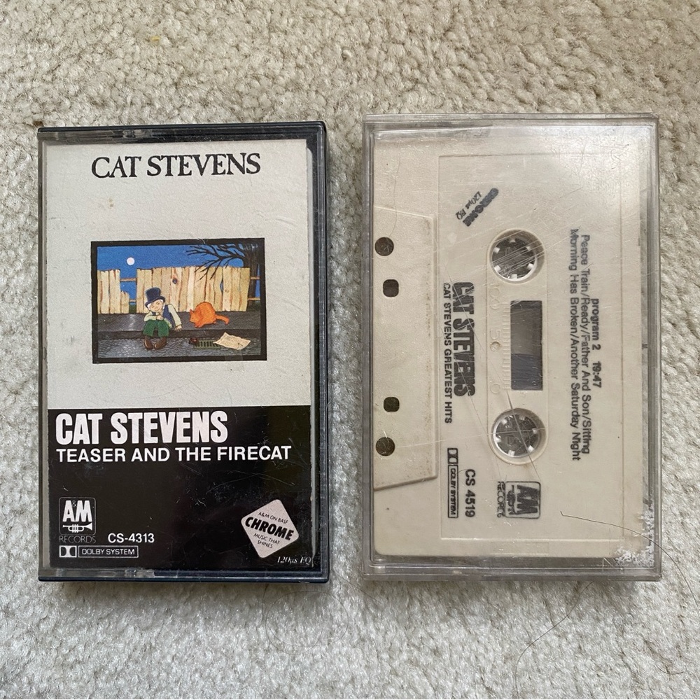 70s l Cat Stevens i 2 Cassette Tapes I Teaser and the Firecat I Greatest Hits